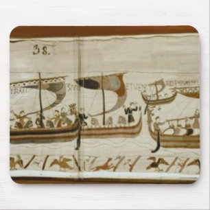 Duke William en zijn vloot kruisen Pevensey Muismat