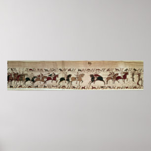 Duke William's ridders komen aan voor de strijd Poster