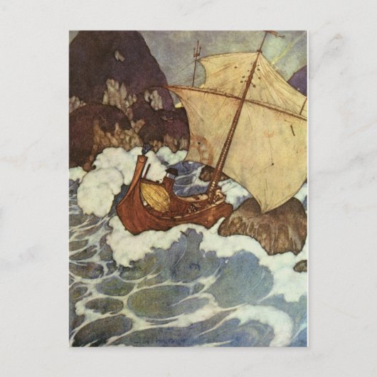 Dulac's Arabische Nights Briefkaart (Voorkant)