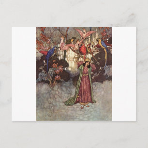 Dulac's Beauty en het Beest Briefkaart