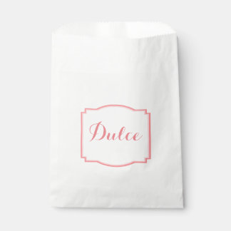 Dulce gunstzak - koraal / zalmkleur - Aanpassen Bedankzakje