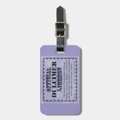 Dulcimer-licentie Bagagelabel (Voorkant verticaal)