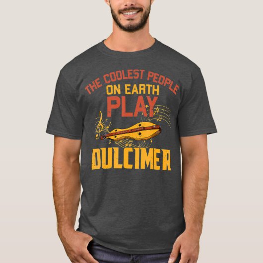 Dulcimer Music Lover Mountain Dulcimer Player T-shirt (Voorkant)