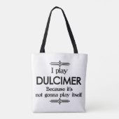 Dulcimer - Speel zelf Funny Deco Music Draagtas (Achterkant)