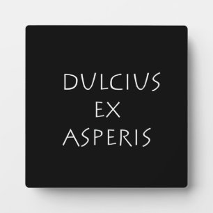 Dulcius ex asperis fotoplaat