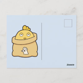 Dull Chick, volle zak Briefkaart