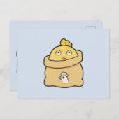 Dull Chick, volle zak Briefkaart (Voorkant / Achterkant)