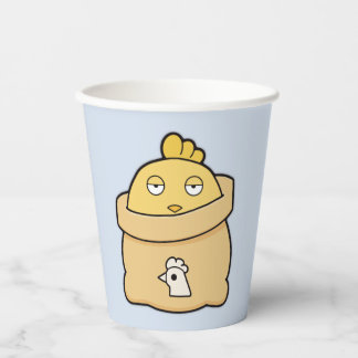 Dull Chick, volle zak Papieren Bekers
