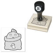 Dull Chick, volle zak Rubberstempel (Gestempeld)