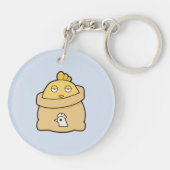 Dull Chick, volle zak Sleutelhanger (Achterkant)