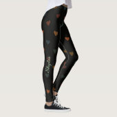 Dull Color Heart Pattern Leggings (Rechts)