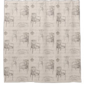 Dulocke Stoelen Douchegordijn (Voorkant)