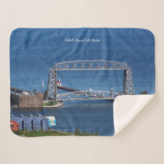 Duluth Aerial Lift Bridge couverture sherpa (Devant (Horizontal))