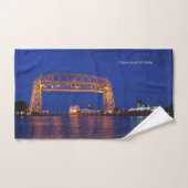 Duluth Aerial Lift Bridge & John G. Munson (Serviette à main)
