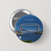 Duluth Aerial Lift Bridge-knop Ronde Button 5,7 Cm (Voorkant /achterkant)