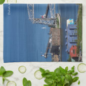 Duluth Aerial Lift Bridge serviette de cuisine (Plié)