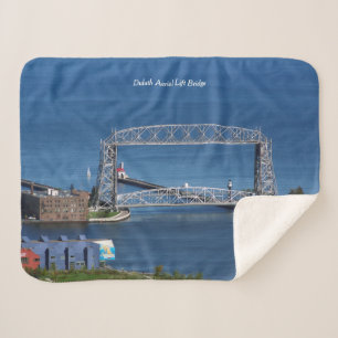 Duluth Aerial Lift Bridge sherpa blanket Deken