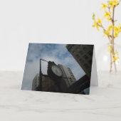 "Duluth Clock scheef" verjaardagskaart Kaart (Gele Bloem)