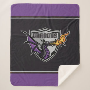 Duluth Dragons Ice Hockey Fleece & Sherpa Blanket Deken