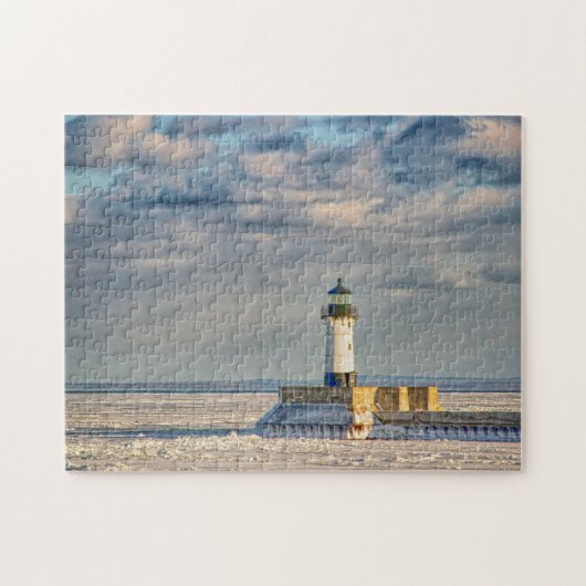Duluth Harbor North Breakwater Lighthouse Legpuzzel (Horizontaal)