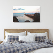Duluth Harbor North Pier Light canvas (Insitu (Slaapkamer))