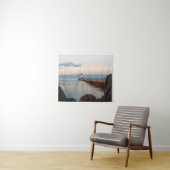 Duluth Harbor North Pier Light tapestry Wandkleed (In Situ (horizontaal))