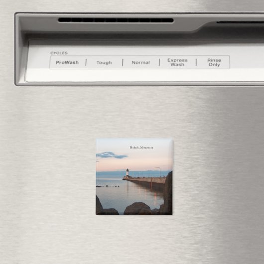 Duluth Harbour North Pier Light magnet Duluth, MN Magneet (Insitu (Vaatwasser))