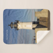 Duluth Harbour North Pier Light sherpa blanket Sherpa Deken (Voorkant (horizontaal))