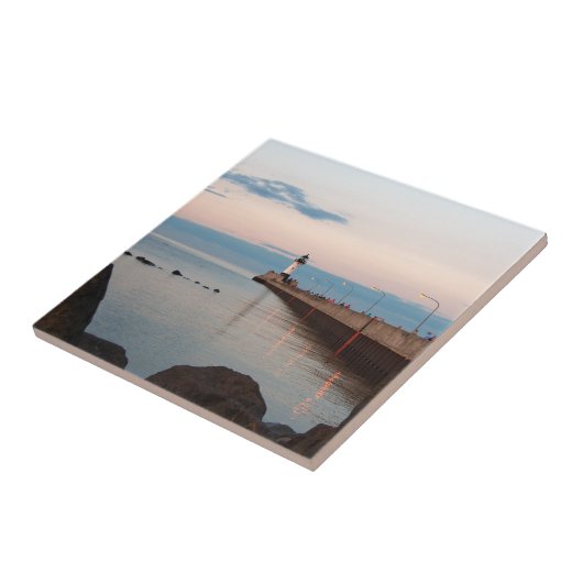 Duluth Harbour North Pier Light tile Tegeltje (Zijkant)
