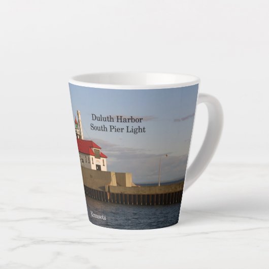 Duluth Harbour South Pier Light latte mok (Rechterhoek)