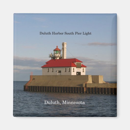 Duluth Harbour South Pier Light magnet Magneet (Voorkant)