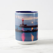 Duluth Lighthouse bij Sunrise Two-Tone Mok (Center)