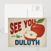 Duluth Minnesota Apple - Vintage Travel Briefkaart (Voorkant / Achterkant)