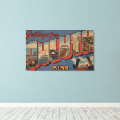 Duluth, Minnesota - Grote letterscènes Canvas Afdruk (Insitu (Houten vloer))
