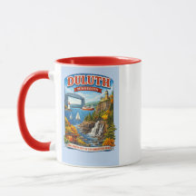 Duluth, Minnesota Souvenir Coffee Mug North Shore