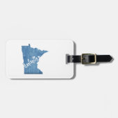 Duluth Minnesota Wood Grain Bagagelabel (Voorkant horizontaal)