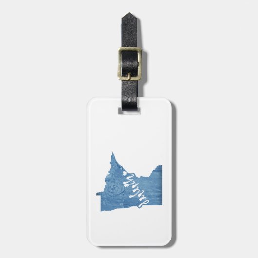 Duluth Minnesota Wood Grain Bagagelabel (Voorkant verticaal)