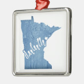 Duluth Minnesota Wood Grain Metalen Ornament (Links)