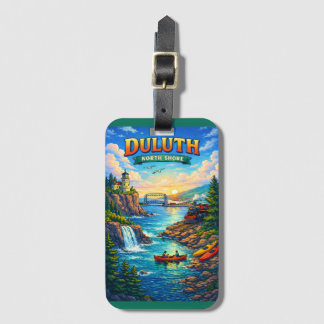 Duluth North Shore Minnesota Souvenir Bagagerekje Bagagelabel