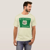 Duluth, Two Harbors, Highway 61 t-shirt (Voorkant volledig)