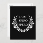 Dum spiro spero briefkaart (Voorkant / Achterkant)