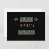 Dum spiro spero briefkaart (Voorkant / Achterkant)