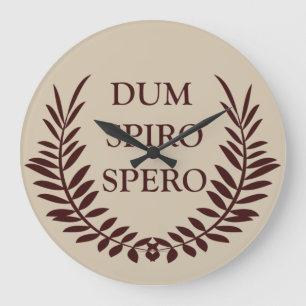 Dum spiro spero grote klok