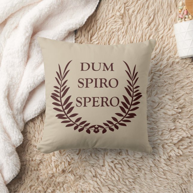 Dum spiro spero kussen (Deken)