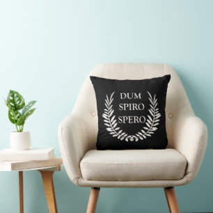 Dum spiro spero kussen