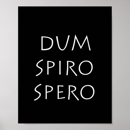 Dum spiro spero poster (Voorkant)