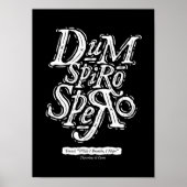 Dum Spiro Spero - Poster noir (Devant)