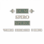 Dum spiro spero sticker (Voorkant)