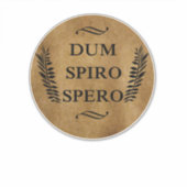 Dum spiro spero sticker (Voorkant)