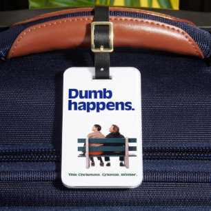 Dumb en Dumber Duim gebeurt Bagagelabel